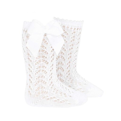 Full Crochet Knee Sock W/ Bow