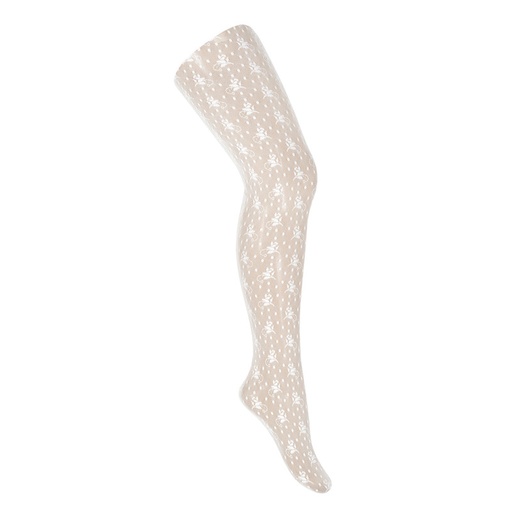 Floral Designed Lace Pantyhose