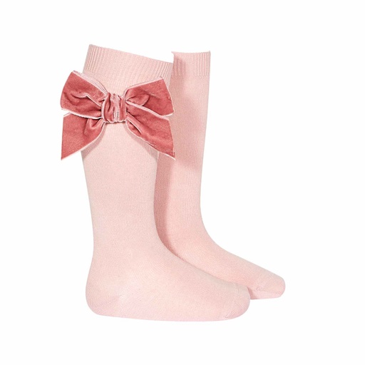 Knee Sock W/ Velvet Bow
