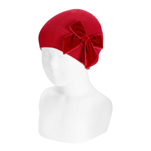 Hat W/ Velvet Bow