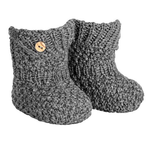 [2928/4-967-U] Merino Blend Micro Relief Baby Bootie