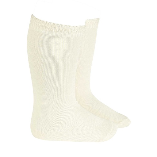 Knee Sock W/ Crochet Lace