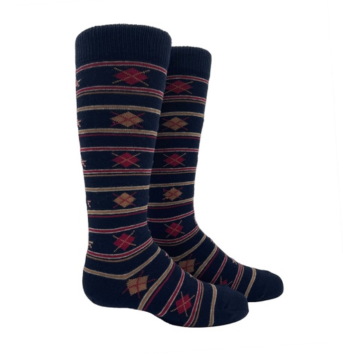 Argyle Print Knee Sock