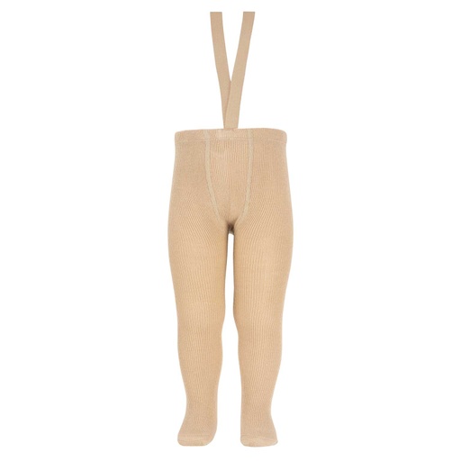 Wool Blend Tights W/ Suspenders