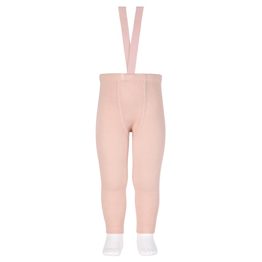 Wool Blend Footless Tights W/ Suspenders