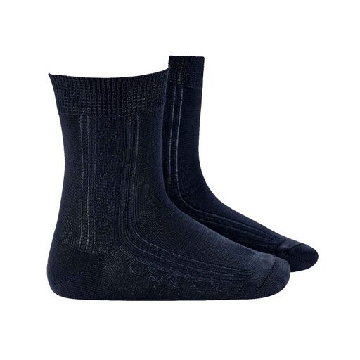 Silky Cotton Cable Design Sock