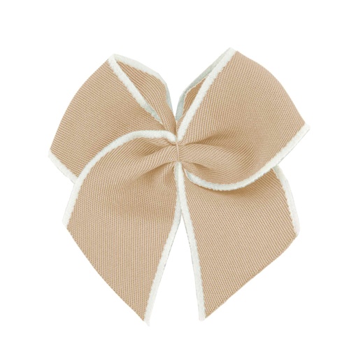 Contrast Color Trim Bow Hair Clip
