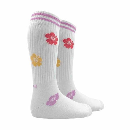 Hibiscus Print Midi Sock