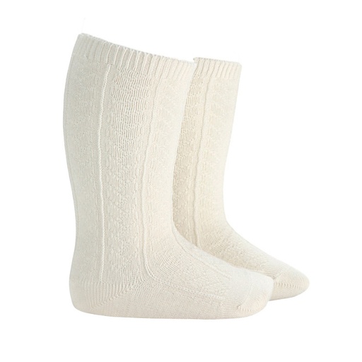 Cable Design Knee Sock