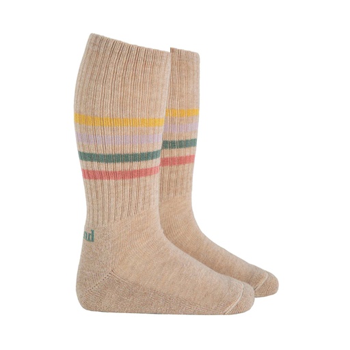 Multicolor Striped Midi Sock