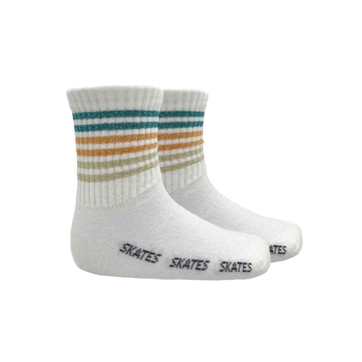 Shimmer Striped Ribbed Sock