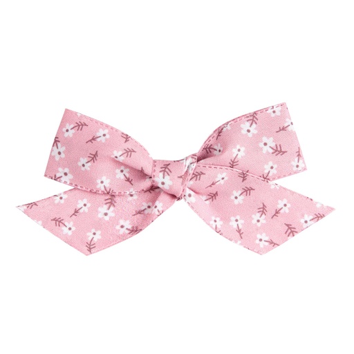 [50.963.000-526-U] Floral Print Bow Hair clip
