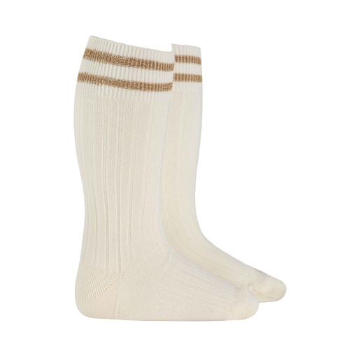 Shimmer Striped Knee Sock